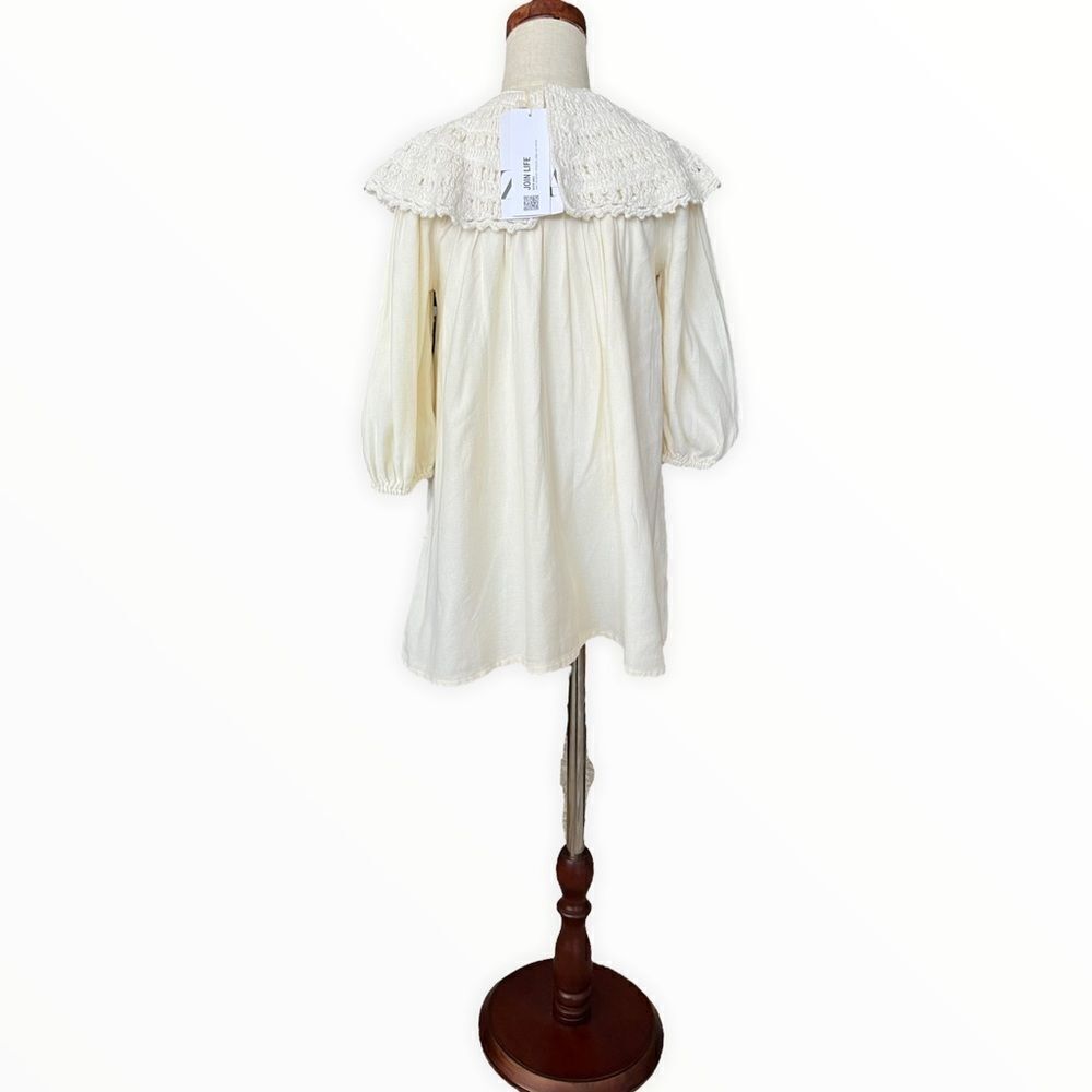 ZARA Kids | Cream | CROCHETED DRESS - Picture 7 of 14